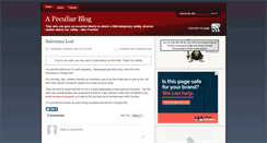 Desktop Screenshot of blog.peculiarplace.com