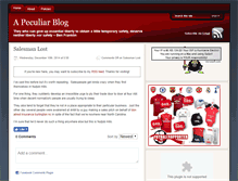 Tablet Screenshot of blog.peculiarplace.com